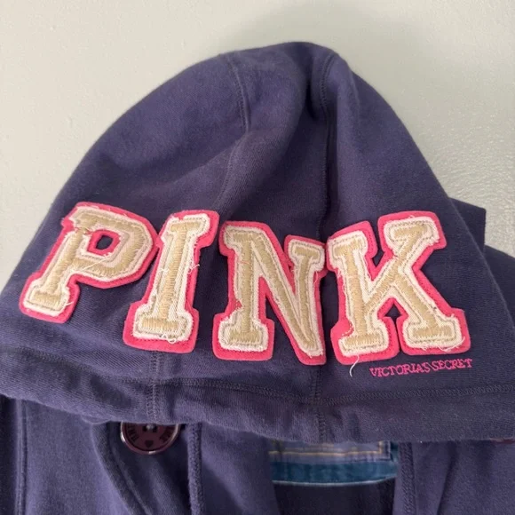 PINK Hooded Crop Jacket - Picture 7 of 10